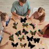Deekin 72 Pcs Butterfly Scratch Cards Rainbow Paper Scratch Butterfly Craft Art Kits Party Favors with 36 Pcs Bamboo Stylus for Classroom Games DIY Crafts Home Ornaments, 12 Styles