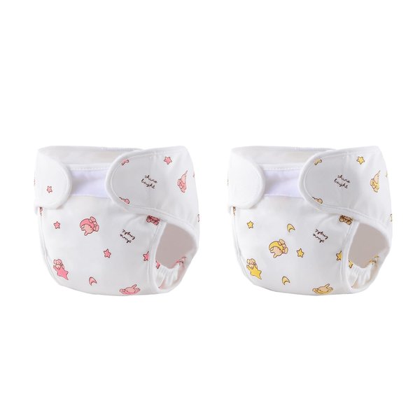 Pedolltree Reborn Baby Dolls Diapers Accessories 2-Piece Pack for 17-22 Inch Reborn Dolls Newborn Baby Doll Underwear Reusable Washable