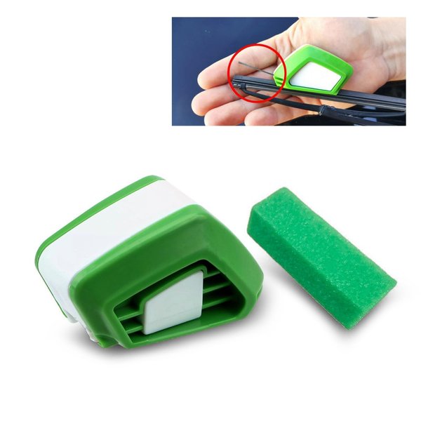 Yumfugu 1 PC Automotive Wiper Repairer, ABS Ergonomic Windshield Wiper Blade Cutter Cleaning Tool, Universal Multi-function Repair Accessories, Compatible with Most Car Models (Green & White)