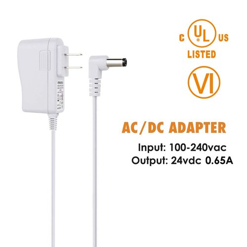 24V Power Cord Adapter for Pure Enrichment, URPOWER, VicTsing, ASAKUKI, ArtNaturals, Fridababy, InnoGear Essential Oil Diffuser Mist Humidifier, UL Listed AC DC Power Supply, 6 ft White