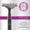 Pure Silk Pivot Twin Premium Disposable Razor, 10 Count