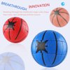Creative Puzzle Cube Basketball Shape Puzzle Cube Little Treasure Cube Basketball Shaped Kids Puzzle Cube Sensory Fidgeting Puzzle Cube for Stress Relief Brain Development (Blue-RED-Orange)