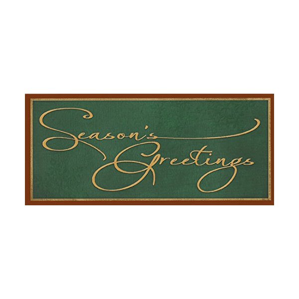 Seasons Greetings Script Money Holder - Designer Greetings 8 Christmas Money & Gift Card Holders