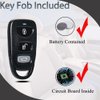 Key Fob Keyless Entry Fits for Hyundai Elantra Sonata Kia Optima 2006 2007 2008 2009 2010 2011 2012 2013 2014 2015 Remote Control Replacement OSLOKA-310T 95430-3K200 3 Buttons