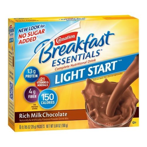 Carnation Breakfast Essentials Drink Mix, Rich Milk Chocolate (Pack of 4)
