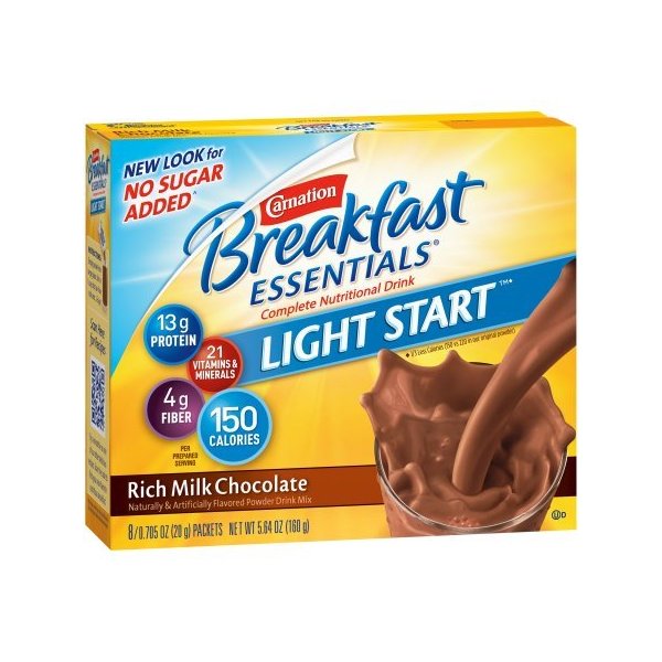 Carnation Breakfast Essentials Drink Mix, Rich Milk Chocolate (Pack of 4)