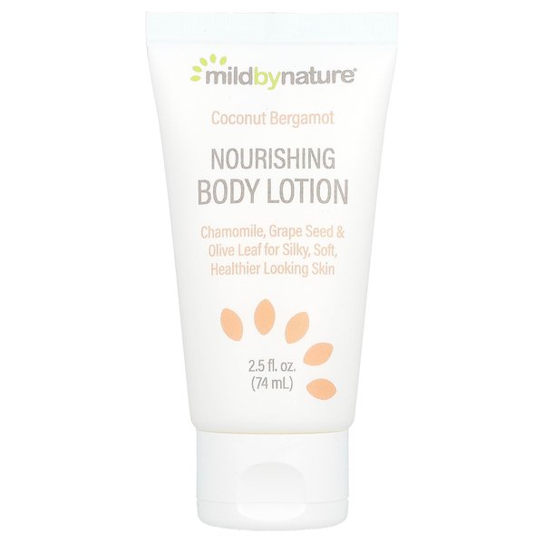 Mild by Nature Nourishing Body Lotion, Coconut Bergamot, 2.5 fl oz (74 ml)
