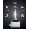 Nilight D3S HID Headlight Bulbs, Super Bright D3S HID Bulb 6000K Diamond White High Low Beam HID Xenon Bulbs Replacement, 2-Pack