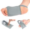 Price Xes Upgrade Metatarsal Compression Arch Support Sleeves with Gel Pad Inside - Arch Support Brace for Flat Foot & Plantar Fasciitis Pain Relief - Women & Men - 1 Pair (Gray)