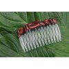 Red Tiger's Eye Stone Hair Comb
