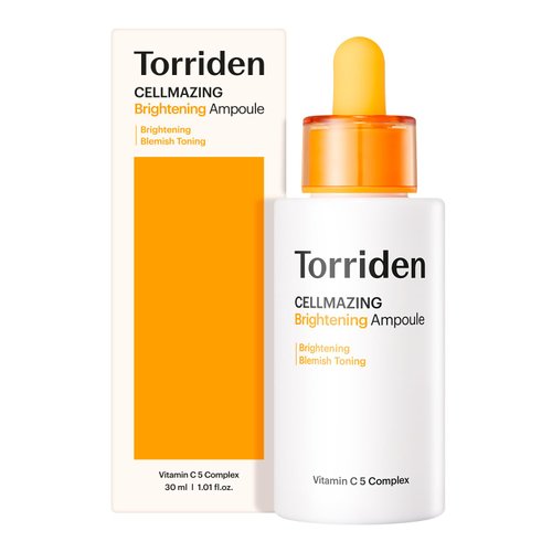 Torriden CELLMAZING Vita C Ampoule 1.01 fl. Oz | Mildly Minimizing Sagging Pores and Refining Skin Texture using 5D Vitamin C, a Seaweed Complex, and Panthenol | Korean Skin Care