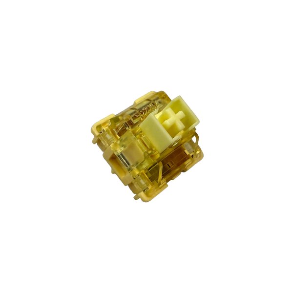 Hand Lubed/Filmed Akko V3 Cream Yellow Pro Linear Switches for Mechanical Keyboard (Hand Lubed and Filmed, 70 Switches)