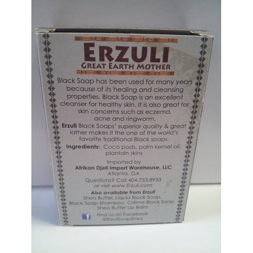 ERZULI Erzuli Black Soap Bar - Unscented, 4 OZ