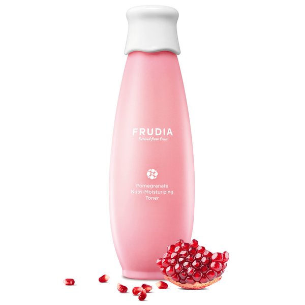 WELCOS FRUDIA Pomegranate Nutri-Moisturizing Toner | Skin Firming Toner w/Pomegranate Extract, BL-Fill UP, Vegan Collagen | Korean Skin Care Toner for Face | Skin Firming Toner (6.59 fl oz)