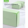 Trideer Yoga Block, Soft Non-Slip Surface Foam Premium Blocks, Supportive, Lightweight, Odor Resistant, Yoga Accessories for Pilates Meditation General Fitness Stretching Toning, 2 Pakc Light Green