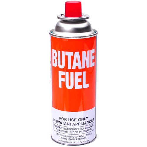 Iwatani BU-6 Butane Fuel, 8 oz, Orange