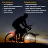 Bike Front Light, Fully Dynamo Bike Light Set, Motorized Friction Generator, 200 Lumens, Waterproof, Easy to Install, Never Need Battery Bike Light (Black)