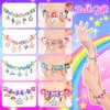 AMAZING TIME 130 Pcs Charm Bracelet Making Kit, Jewelry Toy for Girl Age 8-12 Beads Craft Set for 5 6 7 8 9 10 11 12 Year Old Teenage Birthday Gift