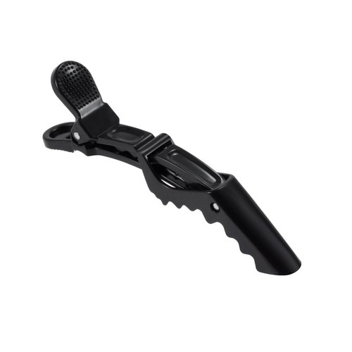 BEINY 6Pcs Plastic Non Slip Hair Clips - Professional Hairdressing Styling Sectioning Clips - Salon Alligator Clips for Thick Hair - Haircut Accessories Hairgrips for Women Girls (Black)