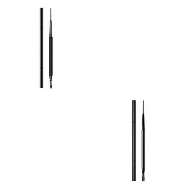 Magik 2-4 Pack Eyebrow Pencil Waterproof Smudge-proof Eyebrow Brush Microblading (Dark Brown, 2 Pack)