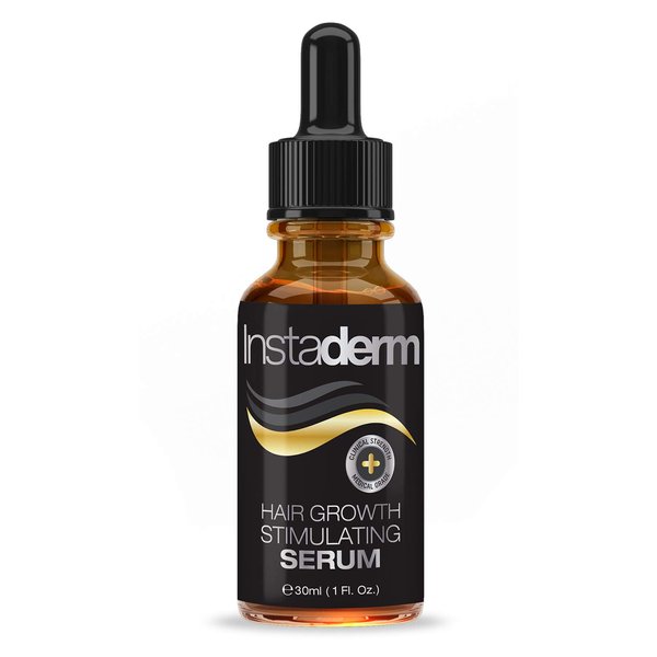 Hair Stimulating Growth Serum- Extra Strength, DHT Blocker Hair Regrowth & Follicle Restoration Formula Treatment. Promotes Thicker, Fuller, Longer, Healthier Hair for Men & Women.