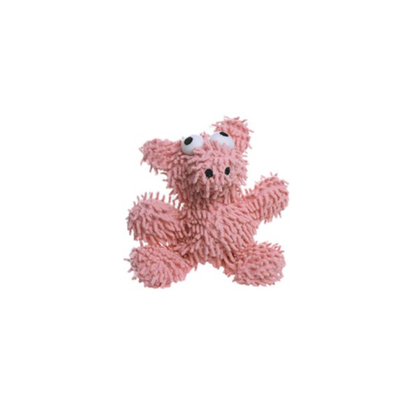 MIGHTY- Microfiber Ball Pig-Junior– Made with Squeaker Balls and Minimal Stuffing. Strong & Tough. Interactive Play Dog Toy. Machine Washable & Floats