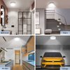 WhitePoplar Motion Sensor Ceiling Light Battery Operated, Wireless Motion Activated LED Light 300LM White Indoor Lights for Closet Cordless Stair Hallway Bedroom Pantry Shed Shower Light