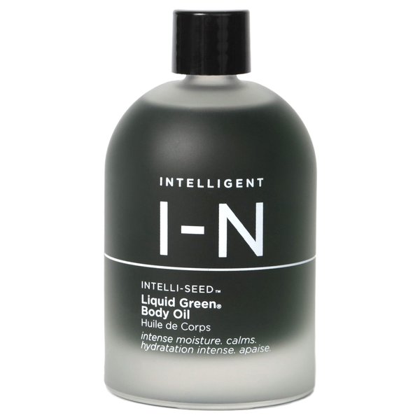 Liquid Green Body Oil, Intensive Hydration and Radiance, Antioxidant and Soothing for All Skin Types, Vegan, 3.4 Oz