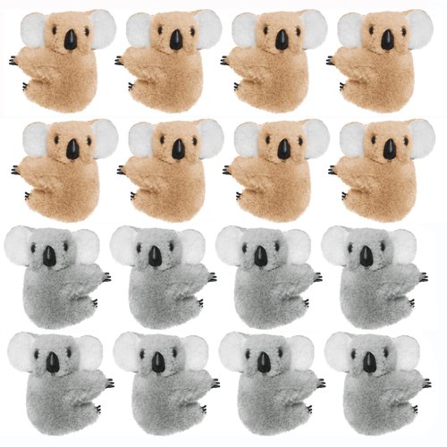Haakong 16pcs Koala Clip Koala Buddy Koala Clip On Koala Pencil Topper Animal Pencil Toppers Animal Hungers Clip-On Critter Animal koala Birthday Party Supplies Koala Party Favors Gifts