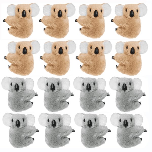 Haakong 16pcs Koala Clip Koala Buddy Koala Clip On Koala Pencil Topper Animal Pencil Toppers Animal Hungers Clip-On Critter Animal koala Birthday Party Supplies Koala Party Favors Gifts