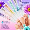 Blossom On the Mend Restoring Scented Portable Cuticle Oil Tube for Travel with Brush Tip, Infused with Real Flowers, 0.34 fl. oz/10ml, Hibiscus