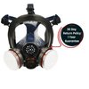 Full Face Organic Vapor, Chemical, & Particulate Respirator - 1 Year Full Manufacturer Warranty - Reusable Eye Protection Mask