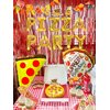 17 PCS Pizza Party Decoration Pizza Party Favors Pizza Party Supplies Pizza Party Birthday Decoration Pizza Balloon Slice Pizza Kids Party Balloons