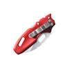 Cold Steel Mini Tuff Lite 2" 4034SS Sheepsfoot Razor-Sharp Blade 3" Griv-Ex Red Handle Everyday Carry Pocket Folding Knife
