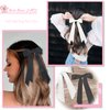 Hair Ribbon,Hair Bows for Women Long Soild Satin Ribbon for Hair, Coquette Accessories Hair Clips (Color 2)