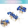 Wedding Hair Combs, Crystal Flwoer Hair Clips Bride Bridesmaid Hair Sides Comb Rhinestone Barrettes, Pearl Flower Hair Pins Hair Accessories for Women Girls (Royal Blue)