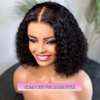 Water Wave Bob Wig Human Hair Glueless Pre Plucked Pre Cut Short Wear and Go Glueless Bob Wigs For Black Women 12" Bob Cut Wet and Wavy Swiss HD Lace Closure Wig 4x4 180% Density Middle Part Black