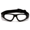Pyramex XSG Reader Safety Glasses, Black Frame/Clear Anti-Fog + 2.5 Lens