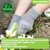 WORKPRO 6 Pairs Garden Gloves, Work Glove with Eco Latex Palm Coated, Working Gloves for Weeding, Digging, Raking and Pruning(M)
