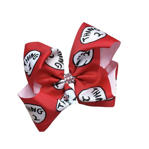 Thing 1 and Thing 2 Inspired Hair Bow by Inspired Bows