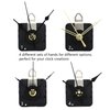 Youngtown 12888 2 Pack Clock Movement Mechanism with 4 Pairs of Short Hands Battery Silent Sweep Operated Quartz Clock Motor Kit DIY Repair Parts Replacement,Total Shaft Length is 19 mm (3/4 inch).