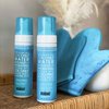 MineTan Self Tanner Kit - Coconut Water Self Tan Foams with Self Tanning Mitt Applicator + Exfoliating Mitt, Clean Self Tanner with Antioxidants, Vegan, Cruelty Free, No Fake Tan Smell, Orange Tones