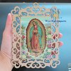 Baptism Favors 12 PCS Our Lady of Guadalupe Wooden Picture Frames First Commuion Christening Memorial Gift