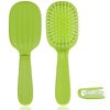 Wet &Dry Brush Detangling Brush, toddler hair brush for All Hair Types, Great for Boys and Girls, Green