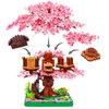 OundarM Mini Cherry Blossom Treehouse Bonsai Tree Building Blocks Set, Botanical Collection Building Set for Adults, 14+ Teens, Home Decor Accessories (2028 Pcs)