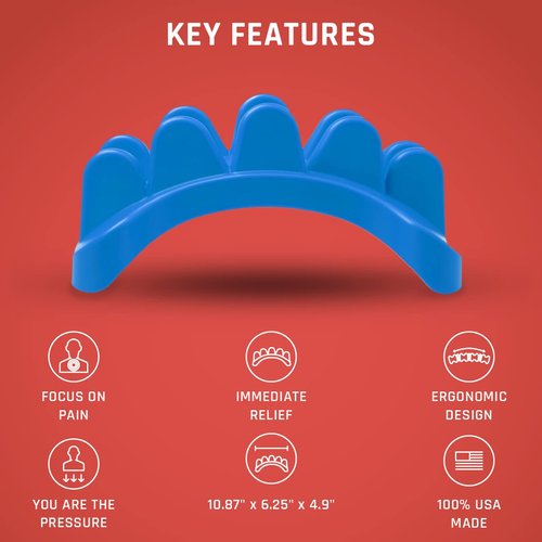 PSO-Back Muscle Release Tool and Back Massager, Deep Tissue Massage Tool, Back Release Tool, self-Massage, deep Tissue, Muscle Tension - Full Back Stretcher and Massage Tool - Ocean Blue