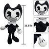 Msfdcdr Bendy Plush Toys Doll 11.8“ Cute Game Horror Bendy Plush Soft Stuffed Animals Toys for Kids Children and Game Fans (Bendy Girl)