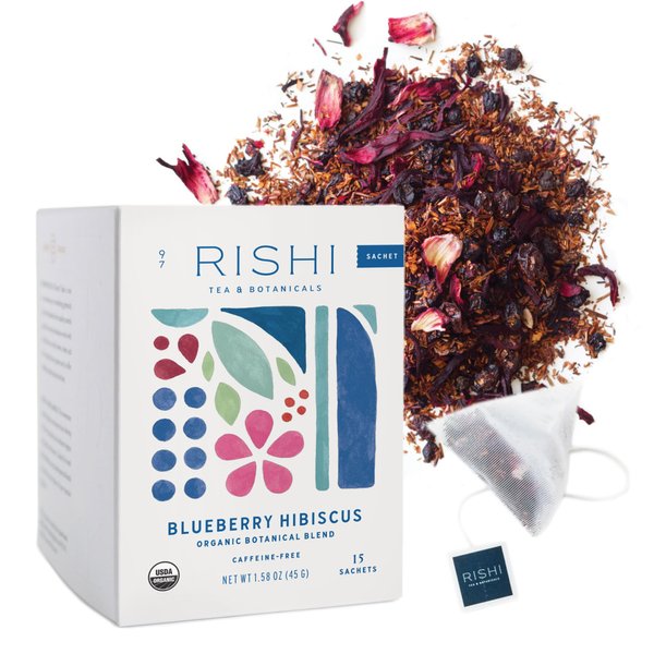 Rishi Tea - Organic Blueberry Hibiscus, 15 tea bags