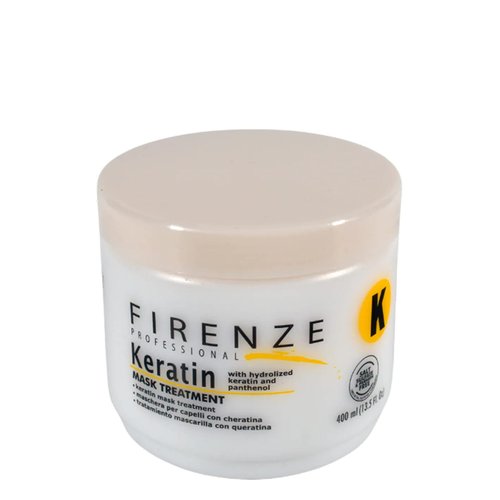 Firenze Professional Keratin Mask Hair Treatment (salt sulfate & paraben free) 13.5 oz with Free Red Gift Bag