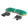 CURT 58050 Vehicle-Side and Trailer-Side 4-Pin Flat Rubber Wiring Harness with 72-Inch Wires